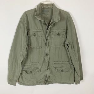 American Eagle Men's Army Green Colored Jacket